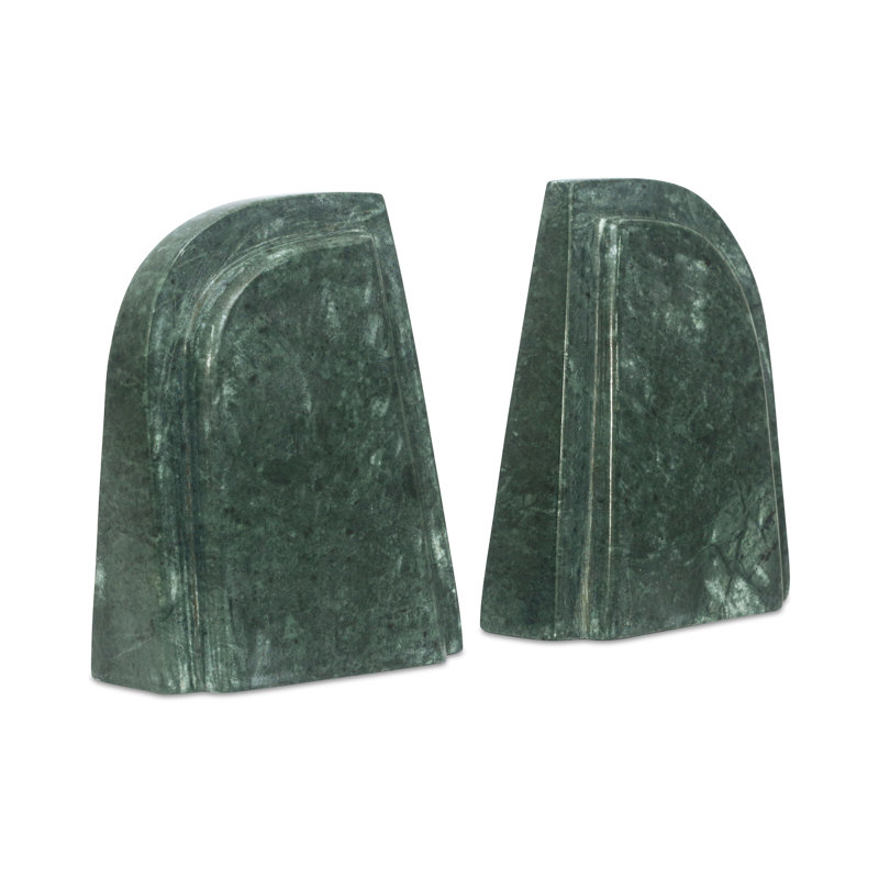 Zane Marble Bookends-Set Of 2