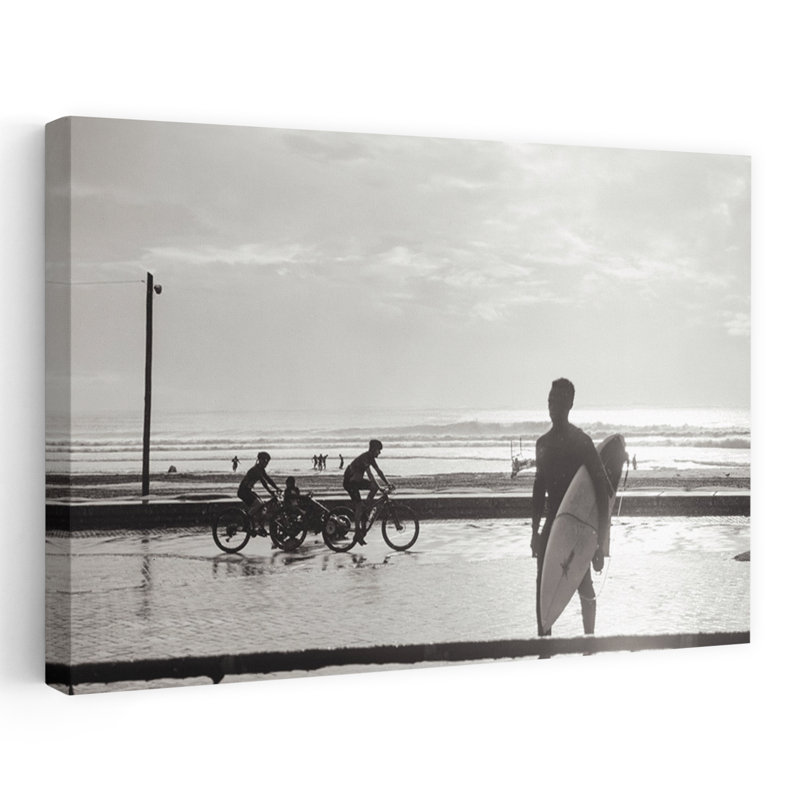Art contemporain, art mural plage contemporaine, H 32 po x l 48 po