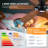 55" Modern 6-blade Ceiling Fans With RGB Multicolor Nightlight and Remote Control-706936519