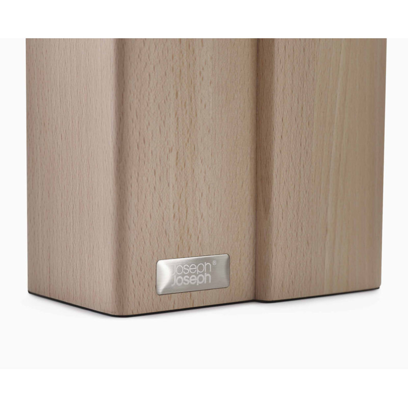 Elevate Fusion 5 Piece Knife and Scissor Set with Beechwood Block