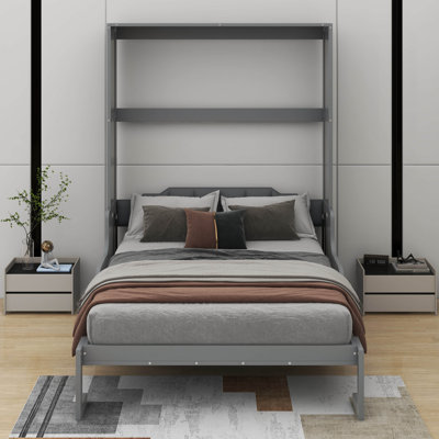 Queen Size Murphy Bed With Cushion