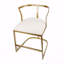 Chaise d'appoint Basic, or vieilli