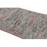Handmade Kilim Wool Animal Print Area Rug