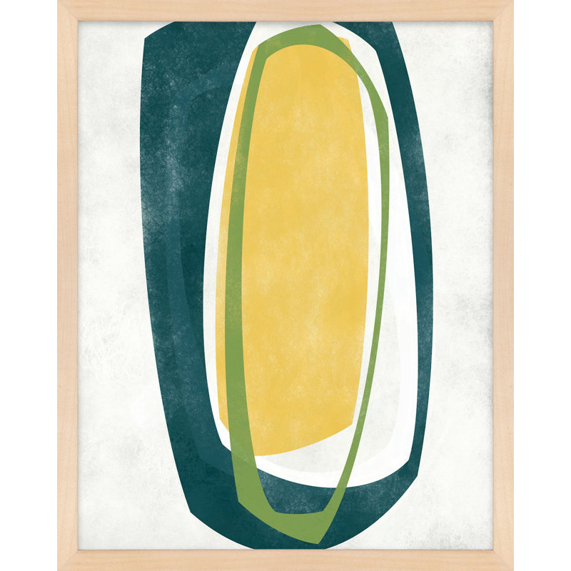 Orbit 11 Painting by Jacques Pilon, Maple Framed, 30" H x 24" W