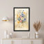 «Butterfly Dreams Floral Bouquet», ensemble de 1 reproduction d'art sur toile tendue