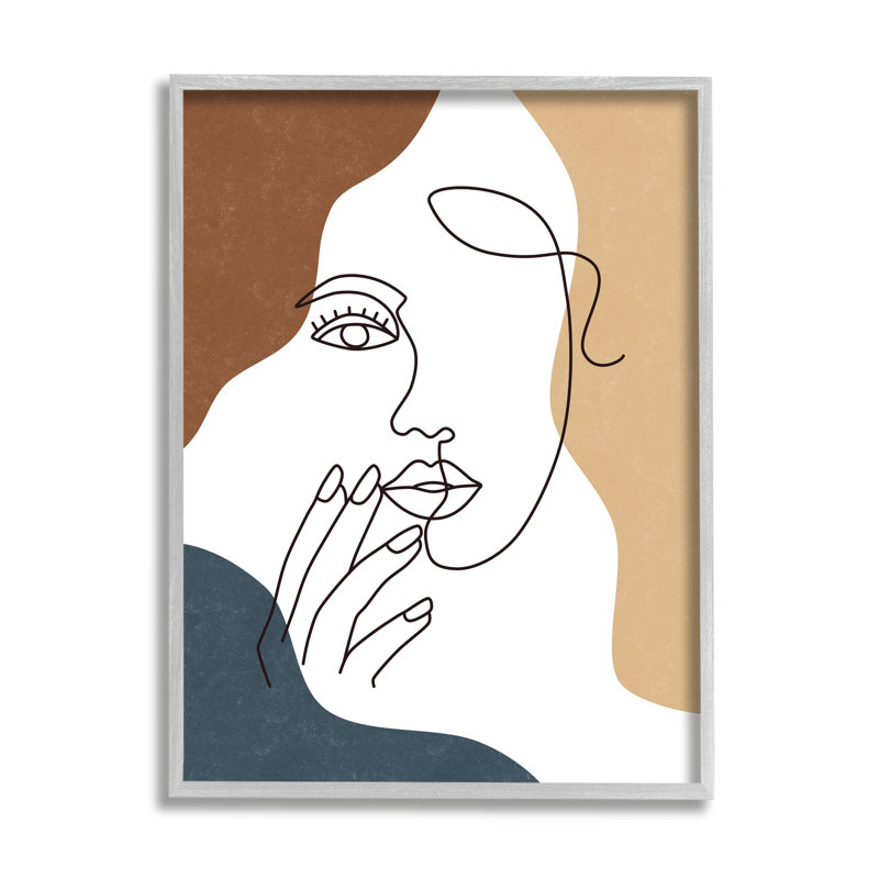 Portrait de femme - Impression sur toile, Estampe numérique Farmhouse, H 20 po x l 16 po x 1,5 po