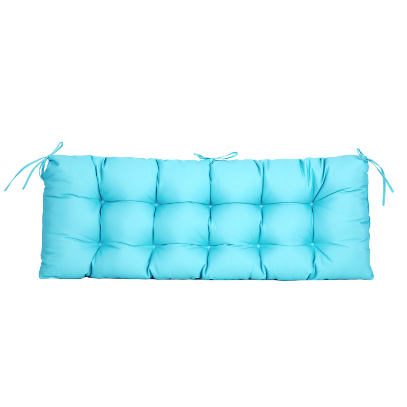 Cassella Outdoor 4'' Bench Seat Cushion, Sky Blue