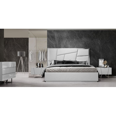 Helena Modern White 4-piece Bedroom Set