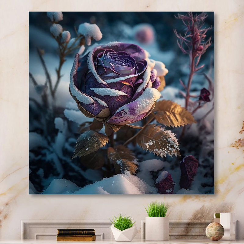 Décoration murale florale et botanique en métal, H 23 po x l 23 po x P 1 po