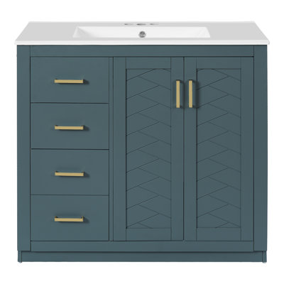 Meuble-lavabo 36 po avec lavabo en céramique