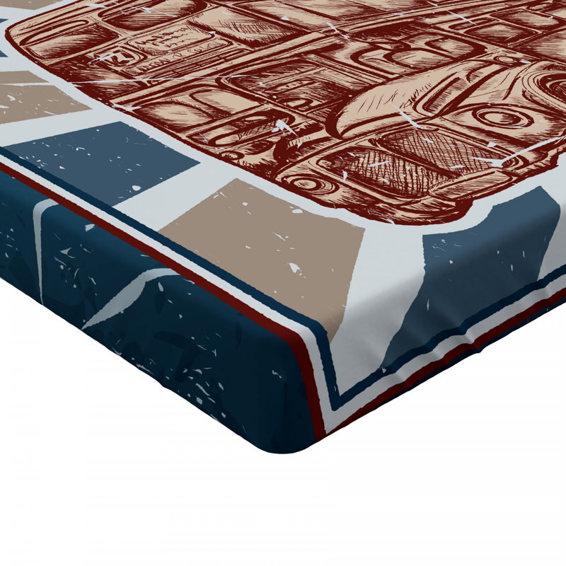 Drap-housse de bus english, Drap-housse grand
