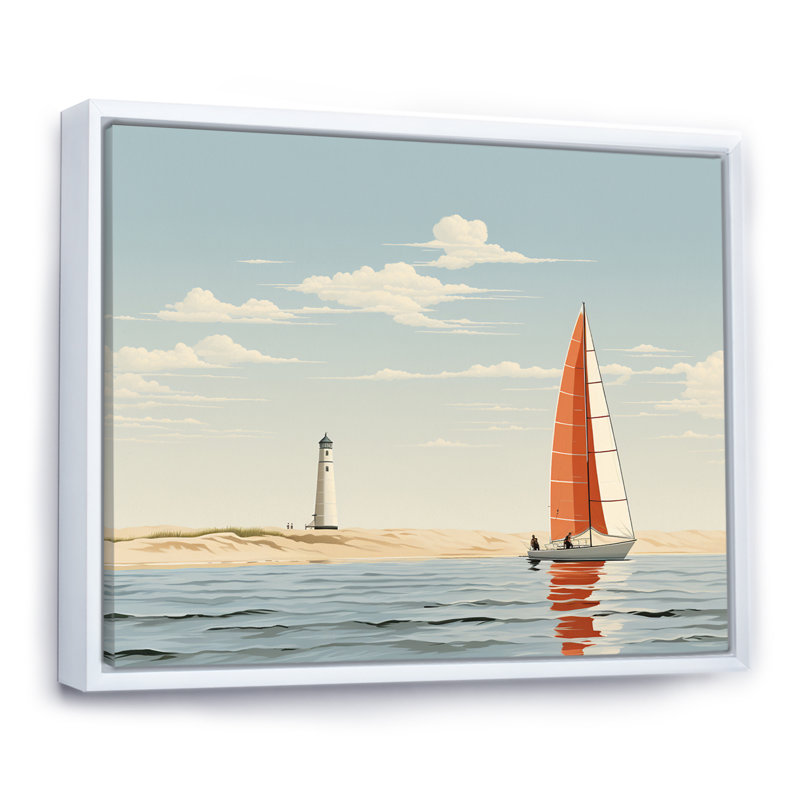 Almida - reproduction sur toile, Cadre flottant blanc, H 24 po x l 32 po x P 1 po