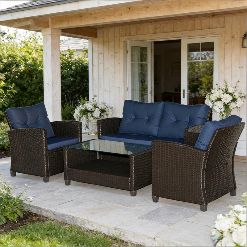 Ensemble de meubles d'extérieur 4 pièces