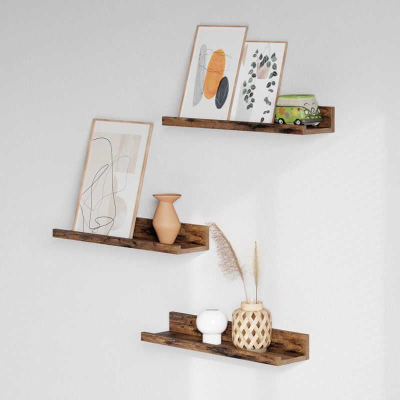 3 Piece E1-Grade Particleboard Floating Shelf