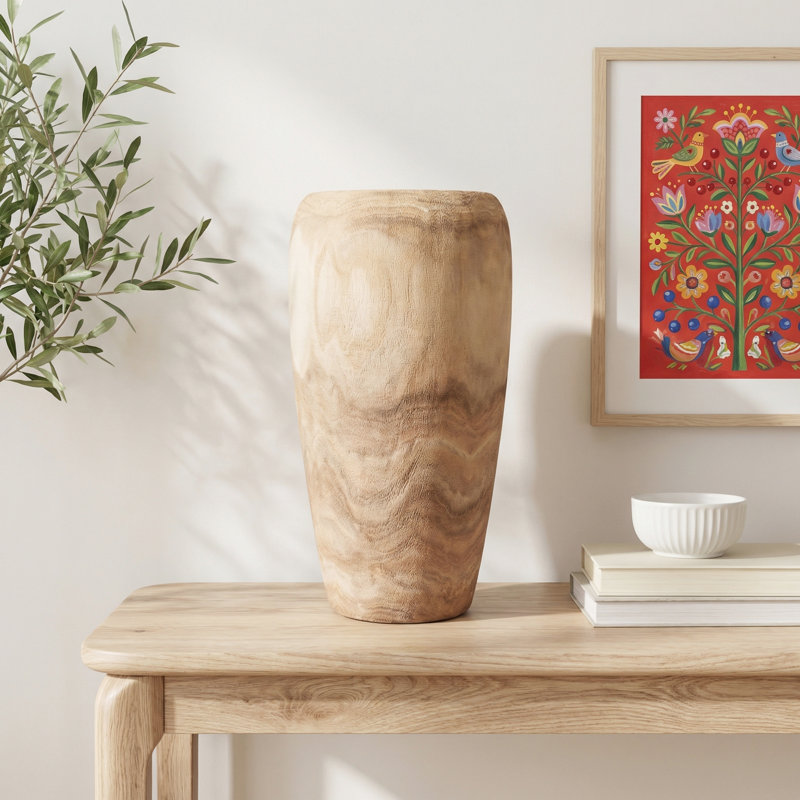 Handmade Wood Table Vase