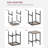 Belldas Square 2 - Person 60cm L Outdoor Standing Height Table-658011612-658011613