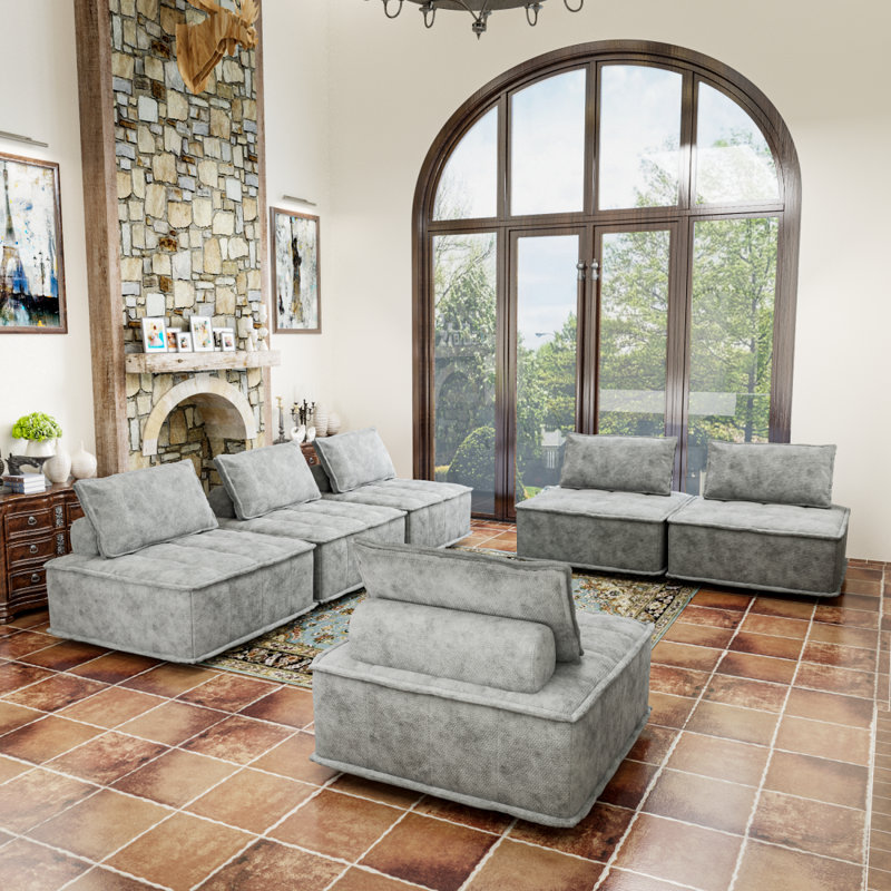 Canapé modulaire 6 pièces Chauna