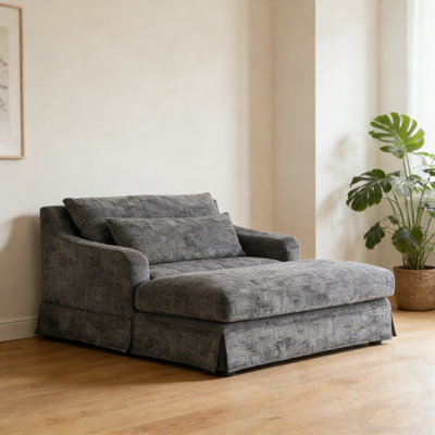 Brantice en chenille avec deux coussins