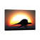A Silhouetted Spinosaurus Sprinting Against a Setting Sun at the End of a Jurassic Day by Mark Stevenson - Wrapped Canvas Art Prints