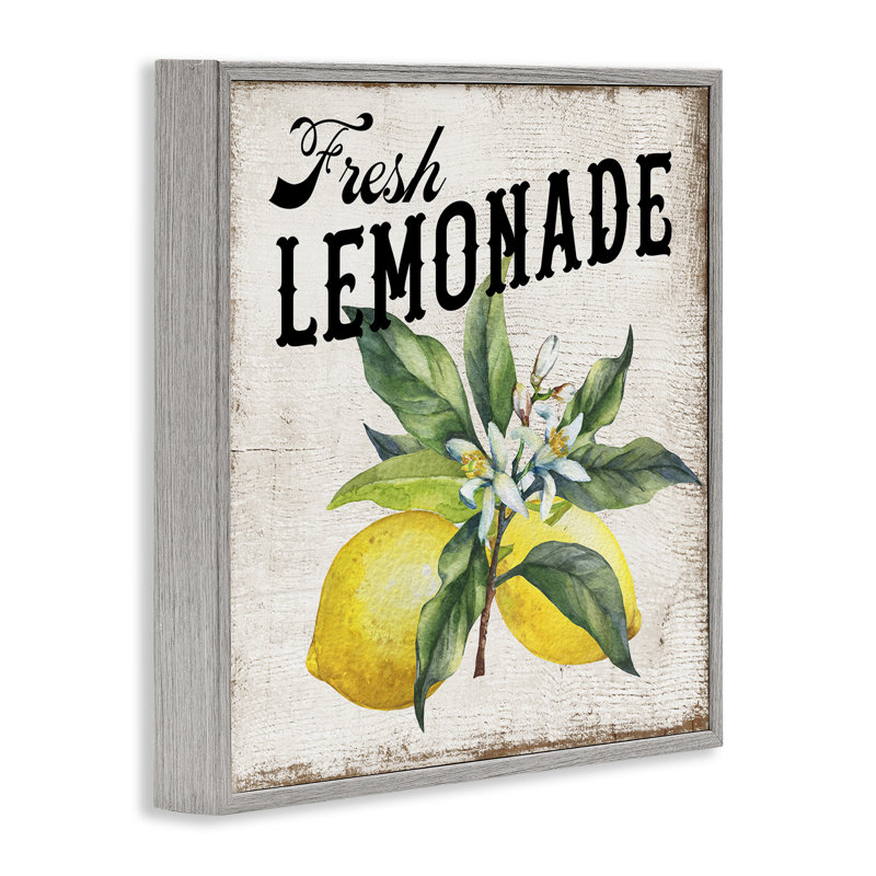 «Rustic Fresh Lemonade», estampe numérique par Creatif Belle, Estampe numérique Farmhouse, H 12 po x l 12 po