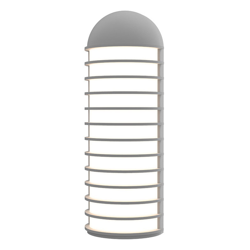 Lighthouse Textured White 20.5" LED Wall Sconce with Dimmable Light