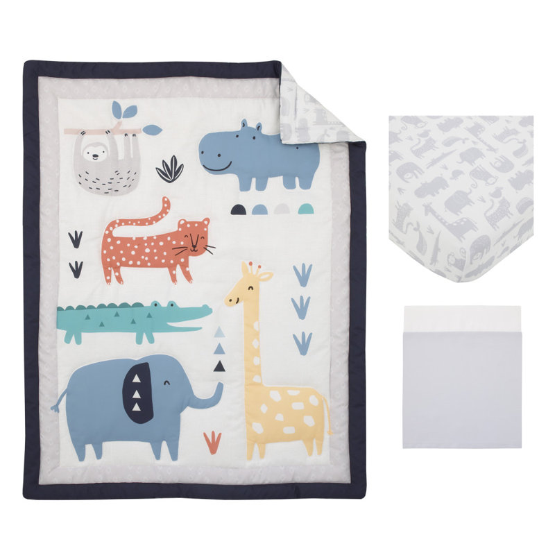 3 - Piece Crib Bedding Set