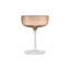 FUUMI Champagne Saucers - 9.5 Ounce - Set of 4 - Coffee Colored Glass-2059185229