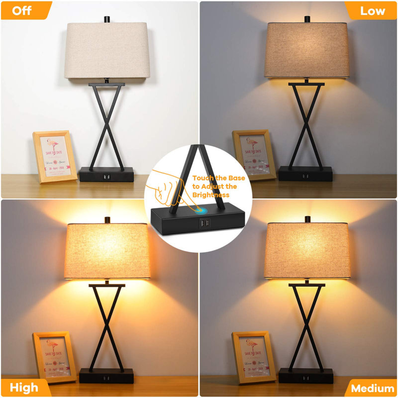 Metal USB Table Lamp