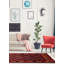 Tapis unique en laine noué à la main bleu marine / rouge nouvel âge 3 pi 2 po x 6 pi 1 po Beachley