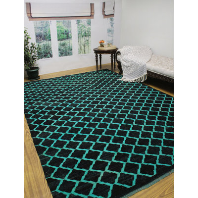 Shetler Wool Geometric Indoor Rug