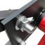 Support de moteur Capacité de 1000 lb (1/2 tonne), support de moteur rotatif à 360 degrés avec 4 roulettes, support de moteur de moto robuste avec cadre pliable pour la réparation automobile, l'entretien du véhicule, rouge
