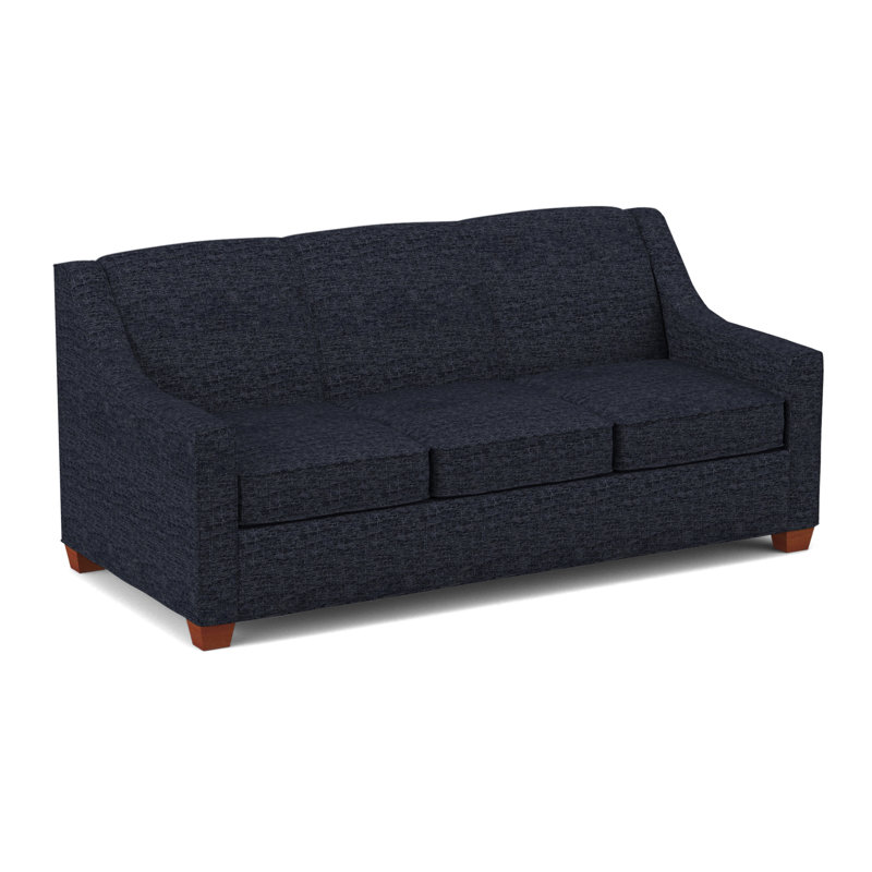 Phillips Square Arm Sofa with Reversible Cushions, BM Cherry, Antic Pepper, 34.5" H x 76" W x 36" D