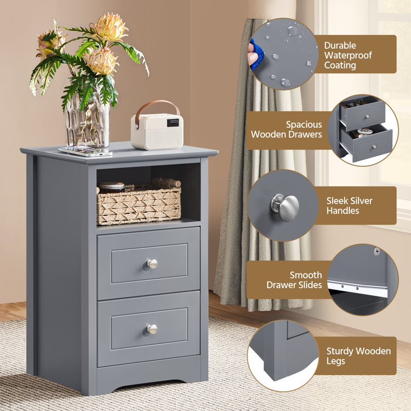 End Table, 1, Grey