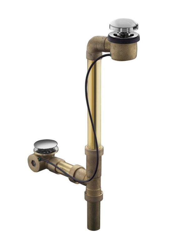 Clearflo Horizontal 1.5" Leg Tub Drain With Overflow