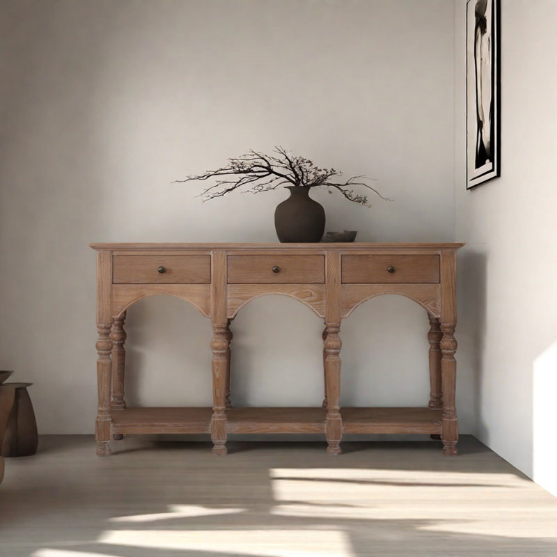 Rural Retro Multifunctional Console Table, 35.43" H x 55.12" W x 12.99" D