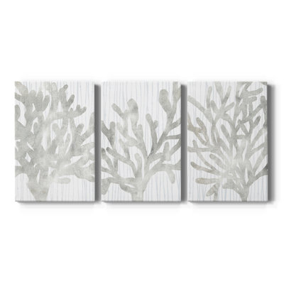 Quiet Coral I - Toile tendue avec châssis sur mesure - 3 pièces