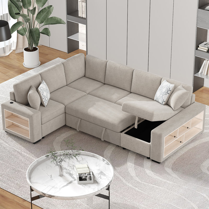 Canapé modulaire 4 pièces 4 pièces, Beige