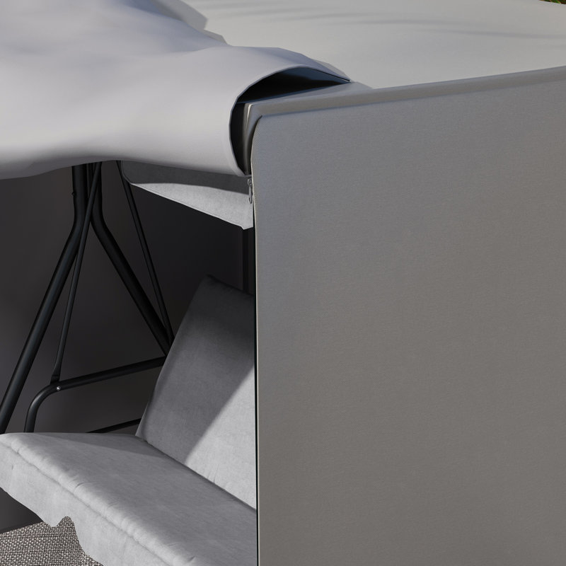 Patio Swing Chair Cover 3 Seater, 152cm H x 177cm W x 114cm D