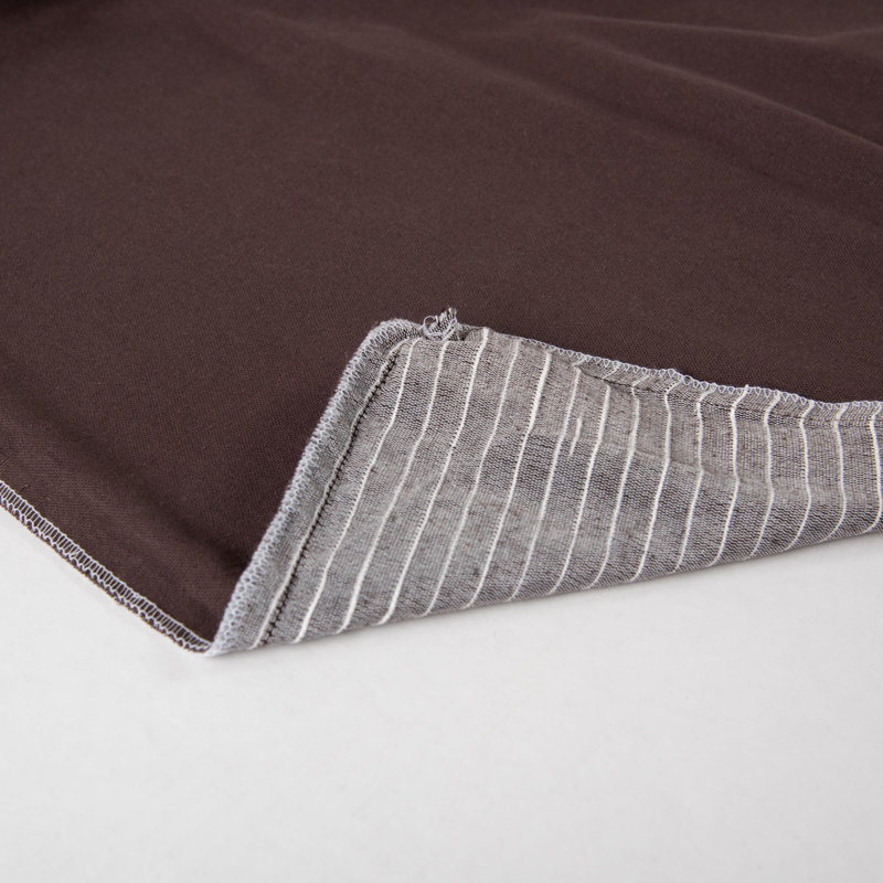 Jeté en mélange de coton, Café, Mélange de duvet