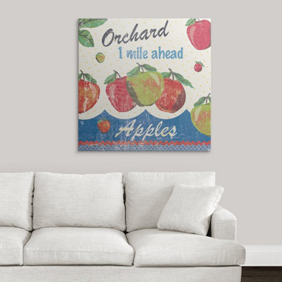 « iii », affiche rétro Vintage Fruit Square