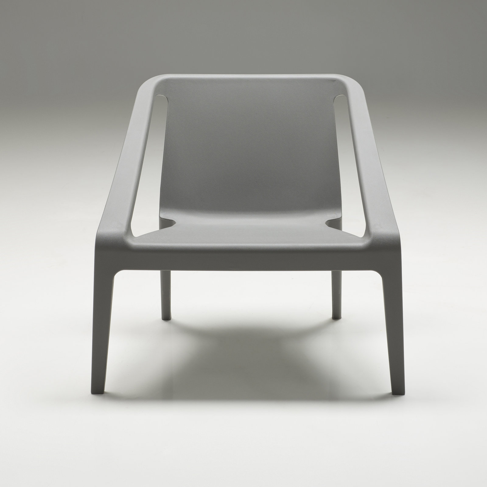 Marselia Outdoor Lounge Chair with Ottoman, Gray