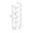 Abordale 5-Tier Steel Bookcase-2134417417-2134417414