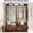 47.2" Rustic Brown Freestanding Closet Organizer