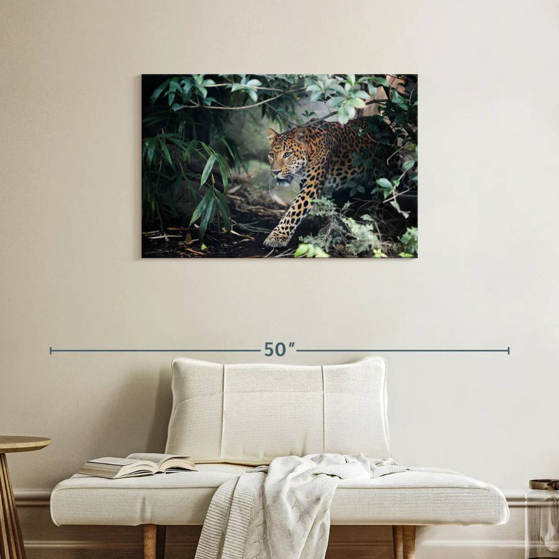 Brampt Sly Leopard, 24" H x 36" W