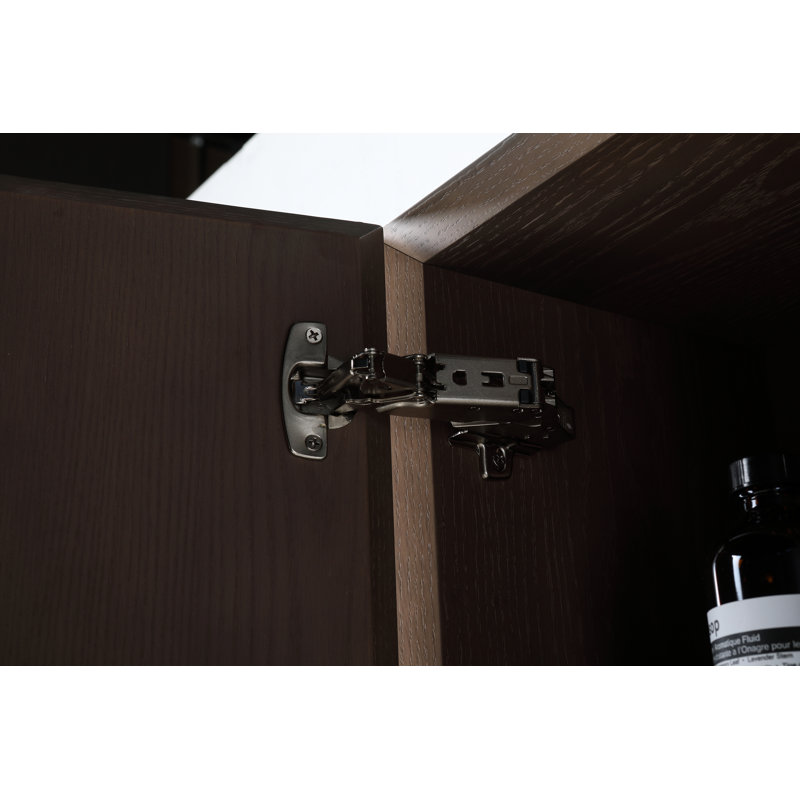Boler 13" Wall Mounted Side Cabinet, Chestnut Oak