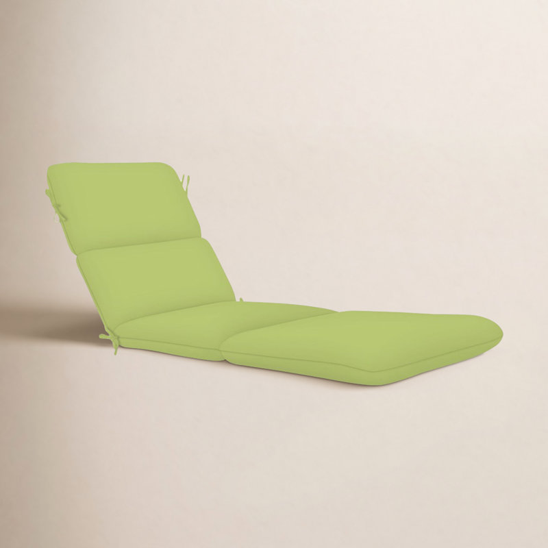 Marlowe Sunbrella® 1-Piece Outdoor Chaise Cushion, Spring Green Performance