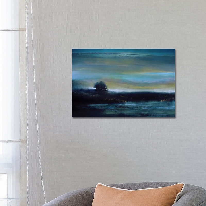 Indigo Evening 1 Piece Wall Art on Canvas, 66.04 cm H x 45.72 cm W x 1.91 cm D, Wrapped Canvas