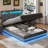 Lift Up Storage Bed Frame With Charging Station-563248620-563248622