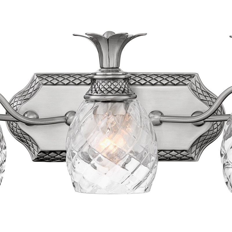 BATH PLANTATION Bath Five Light, Silver/White