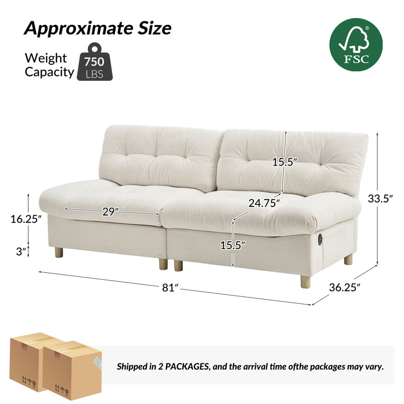  Canapé Bauch, Beige